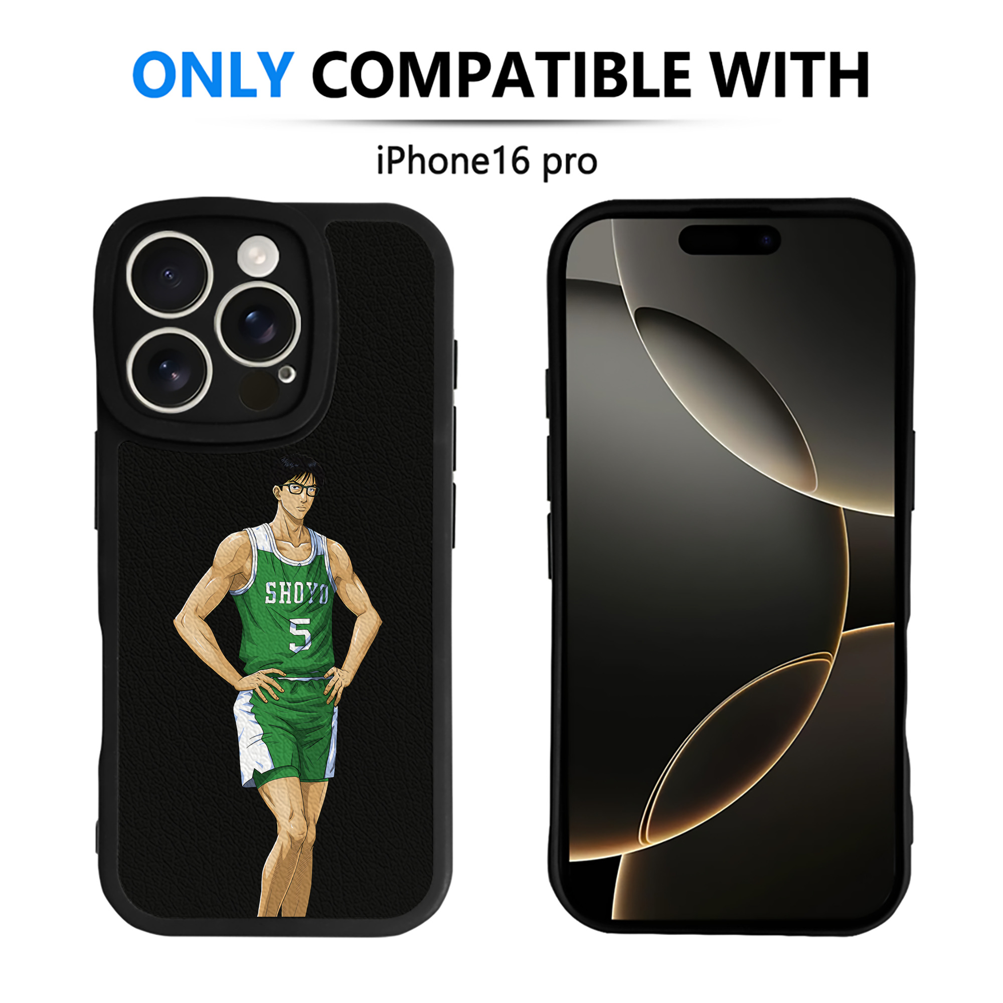 （画像用） SLAM DUNK／スラムダンク 【iPhone 16シリーズ対応】シリコンスマホケース（レザー調） 材質：シリコン